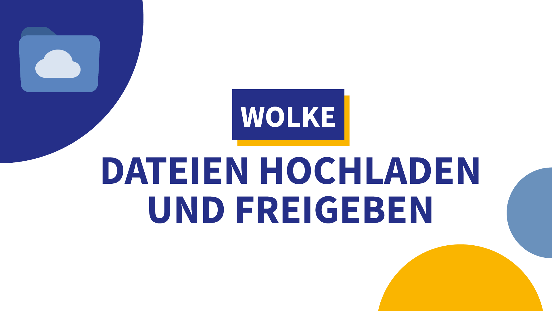 Wolke: Dateien hochladen und gezielt freigeben