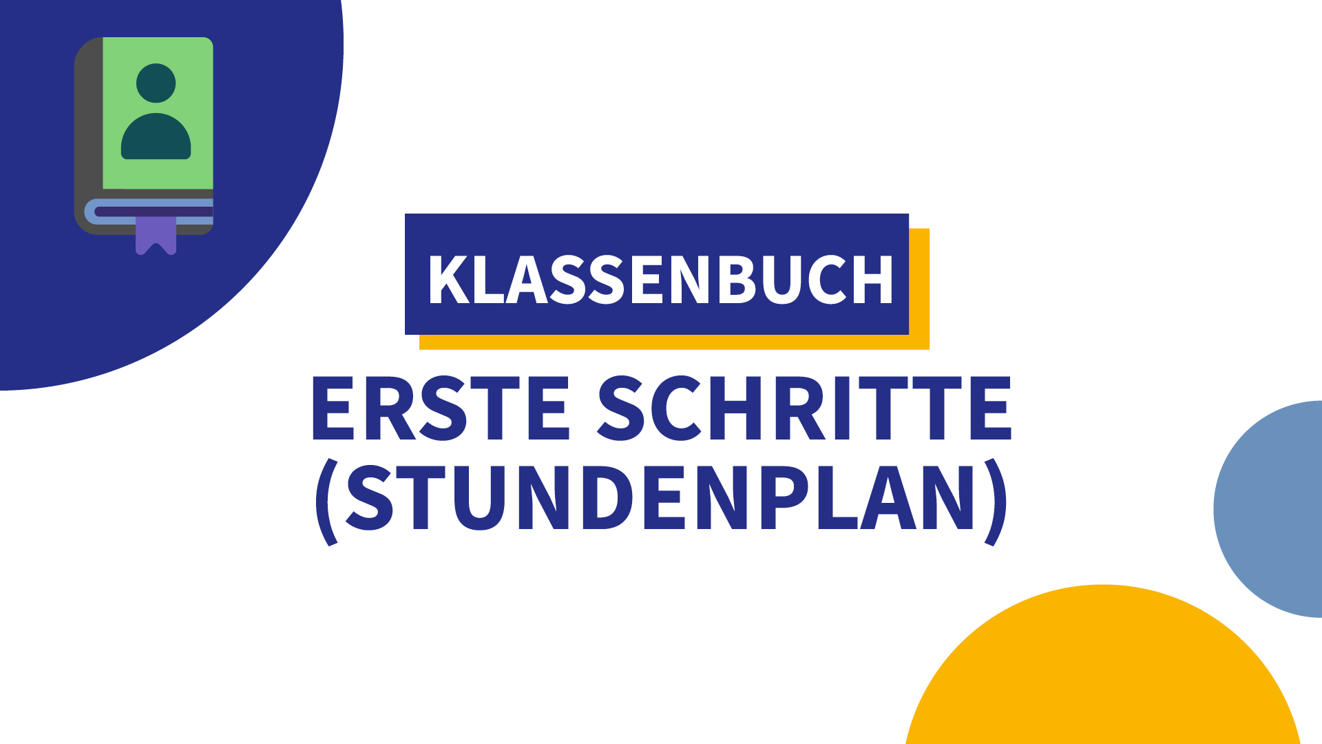 IServ-Klassenbuch einrichten mit bereits existierendem Stundenplan (z. B. Untis oder Stecktafel)