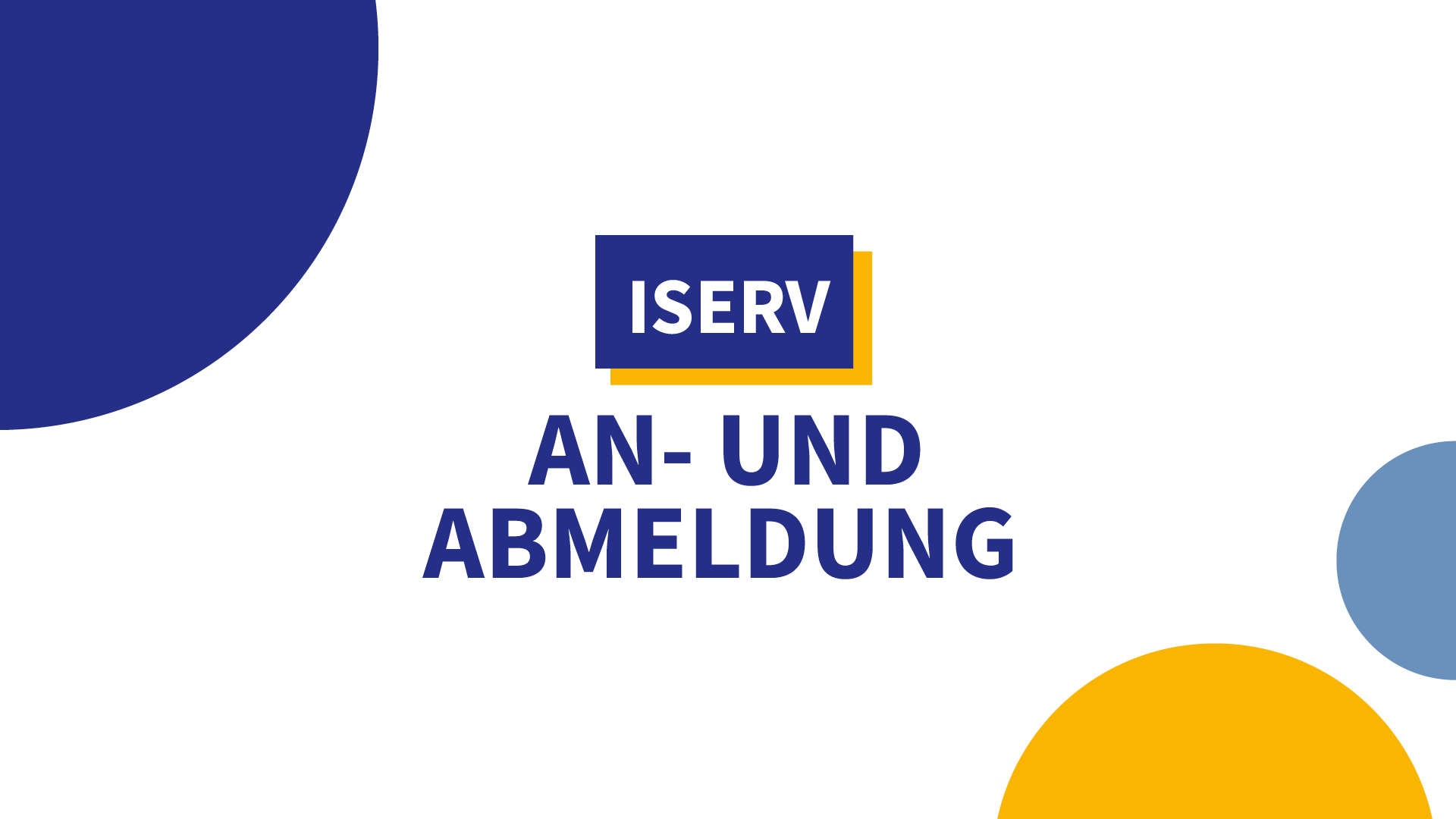 An- und Abmeldung am IServ